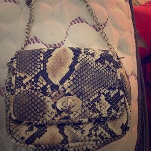 Target snakeskin pattern mini shoulder bag